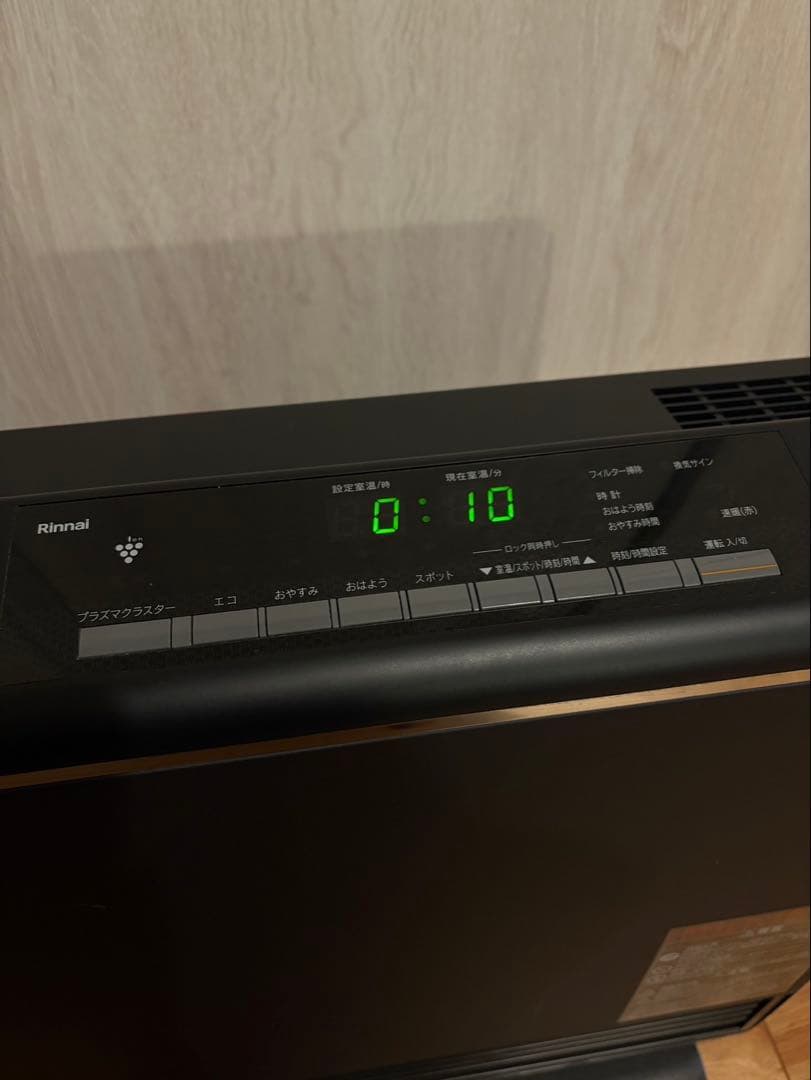 Rinnai ガスファンヒーター W4401NP ブラック