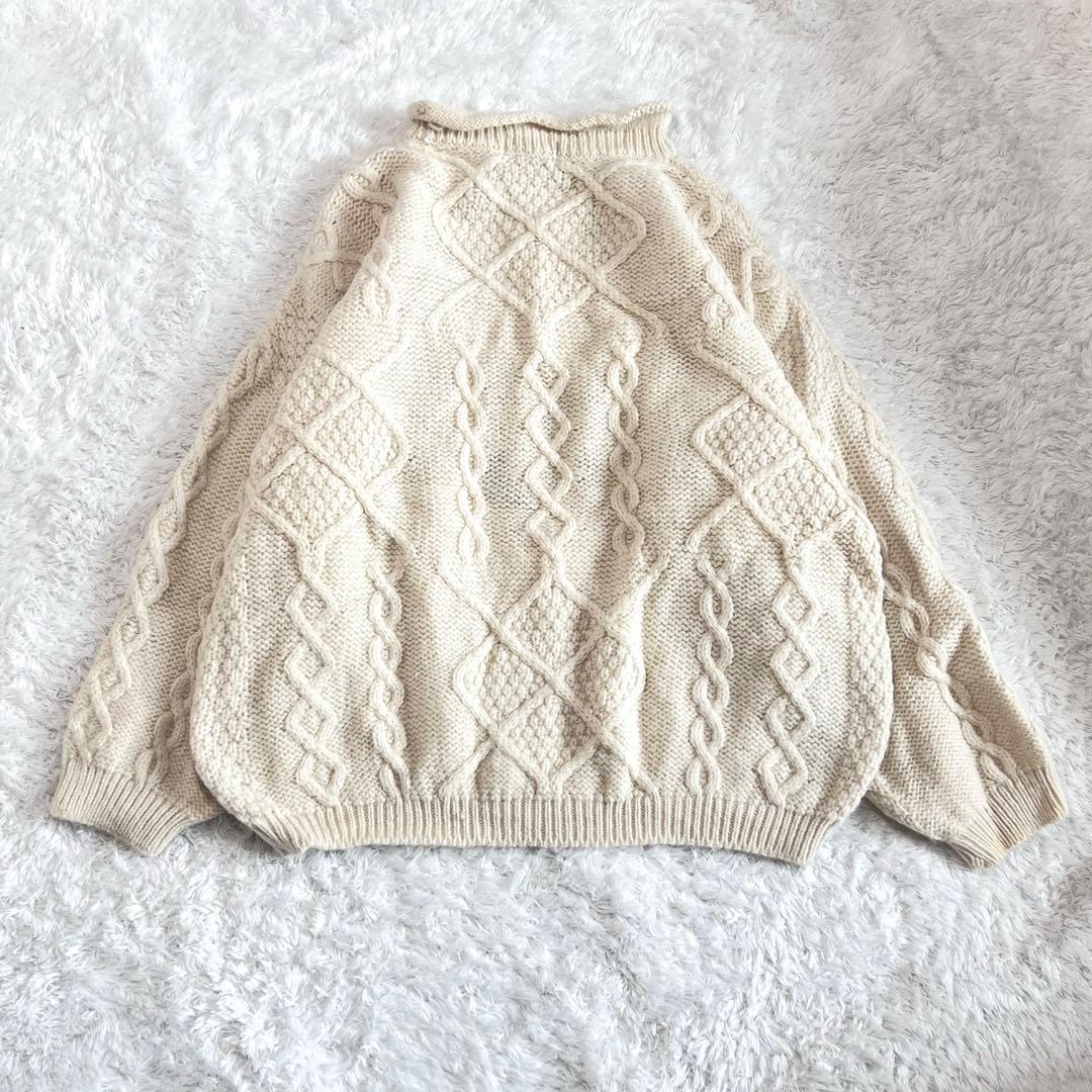 ACORNO ニット　アランニット　アニマル　フィッシャーマン　セーター