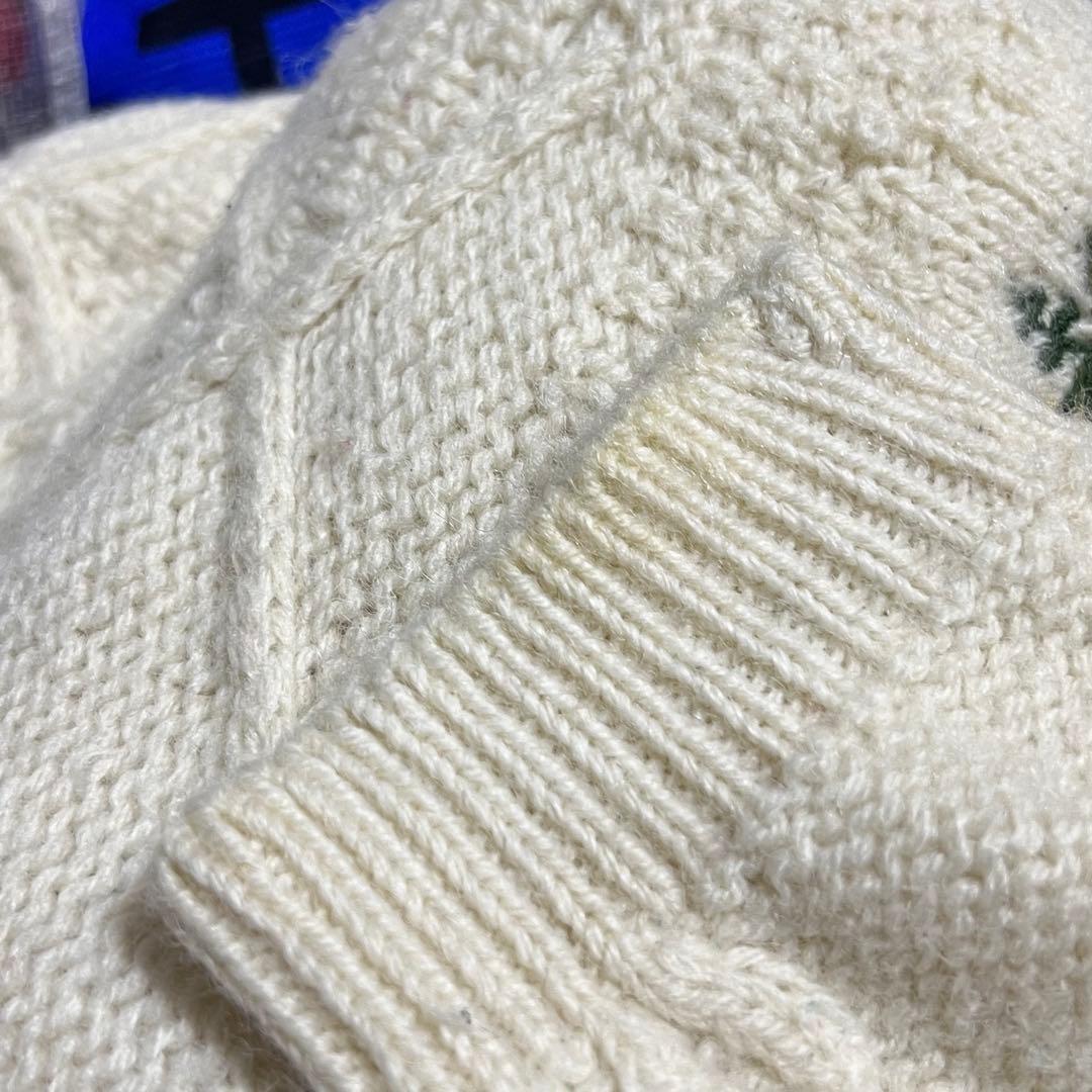 ACORNO ニット　アランニット　アニマル　フィッシャーマン　セーター