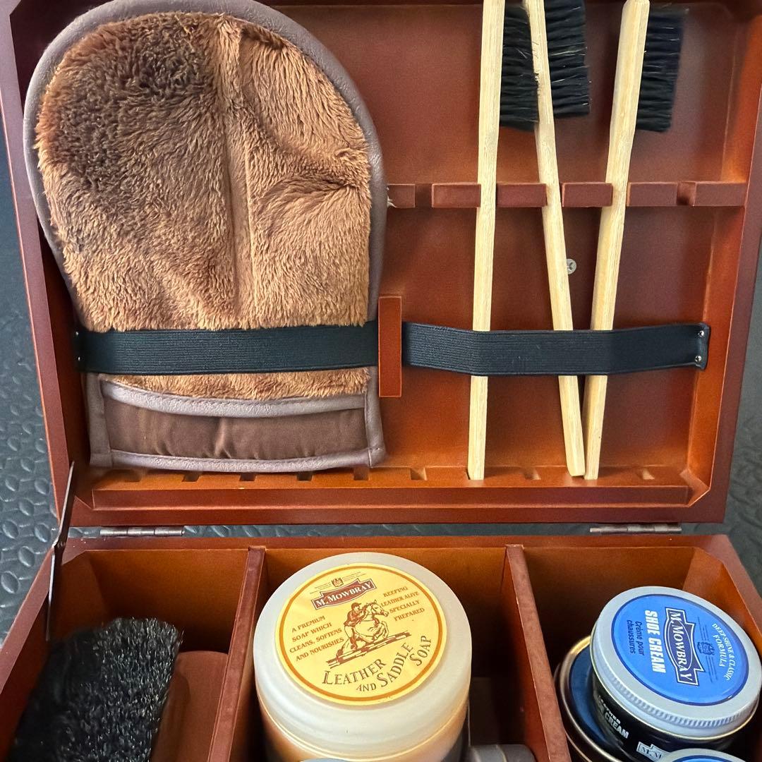M. Mowbray 靴ケアセット 木製　シューケアRセット
