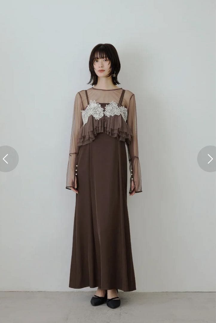 最終値下げ【美品】エンブロイダリーレース チュール