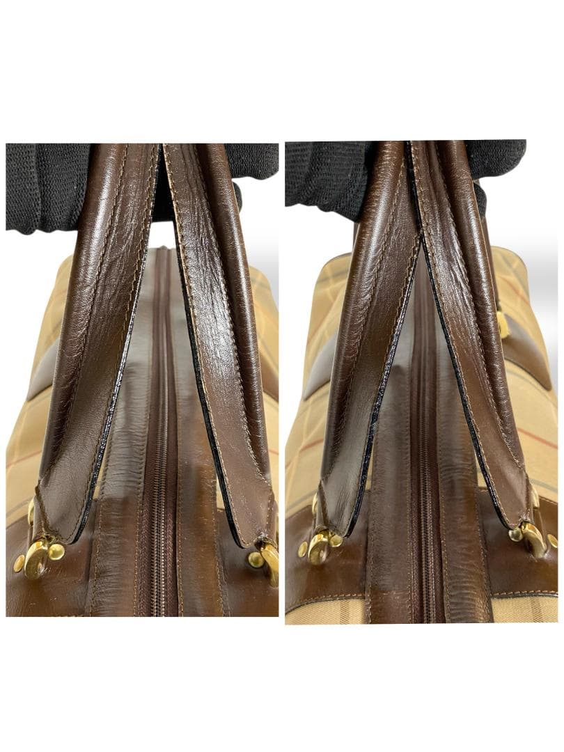 美品 バーバリーズ Burberrys ボストンバッグ 旅行カバン 大容量