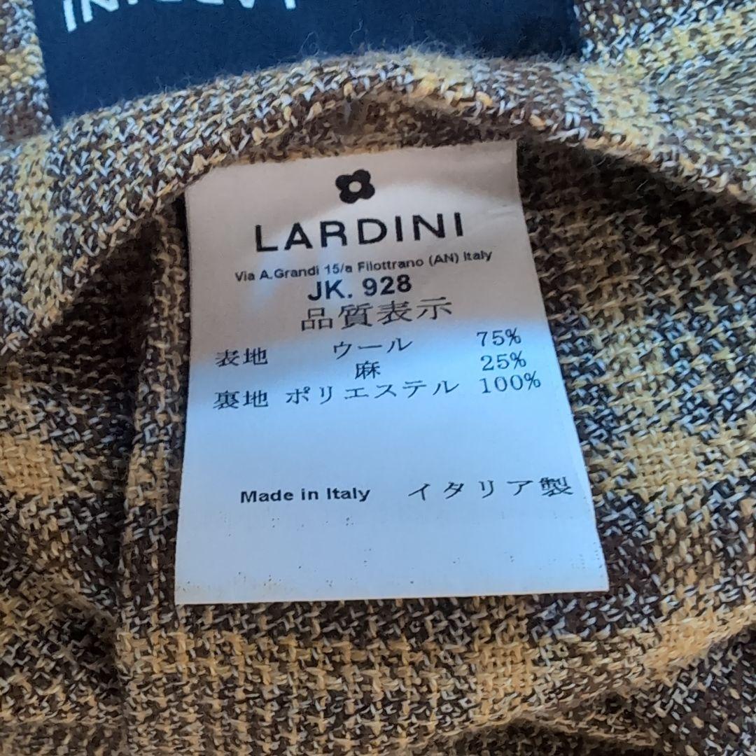 ラルディーニ ジャケット　LARDINIブラウンチェック