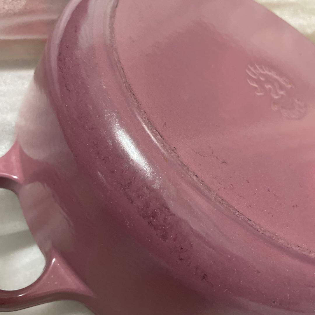 ルクルーゼ ココット ジャポネーズ 24cm モーヴピンク 中古品