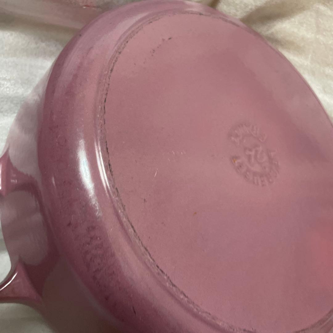 ルクルーゼ ココット ジャポネーズ 24cm モーヴピンク 中古品