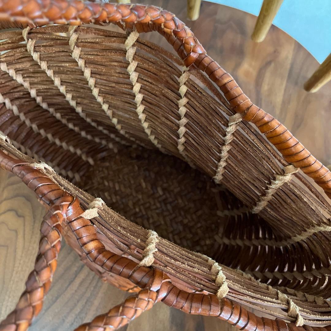 dragon ドラゴン　メッシュレザーカゴバッグ