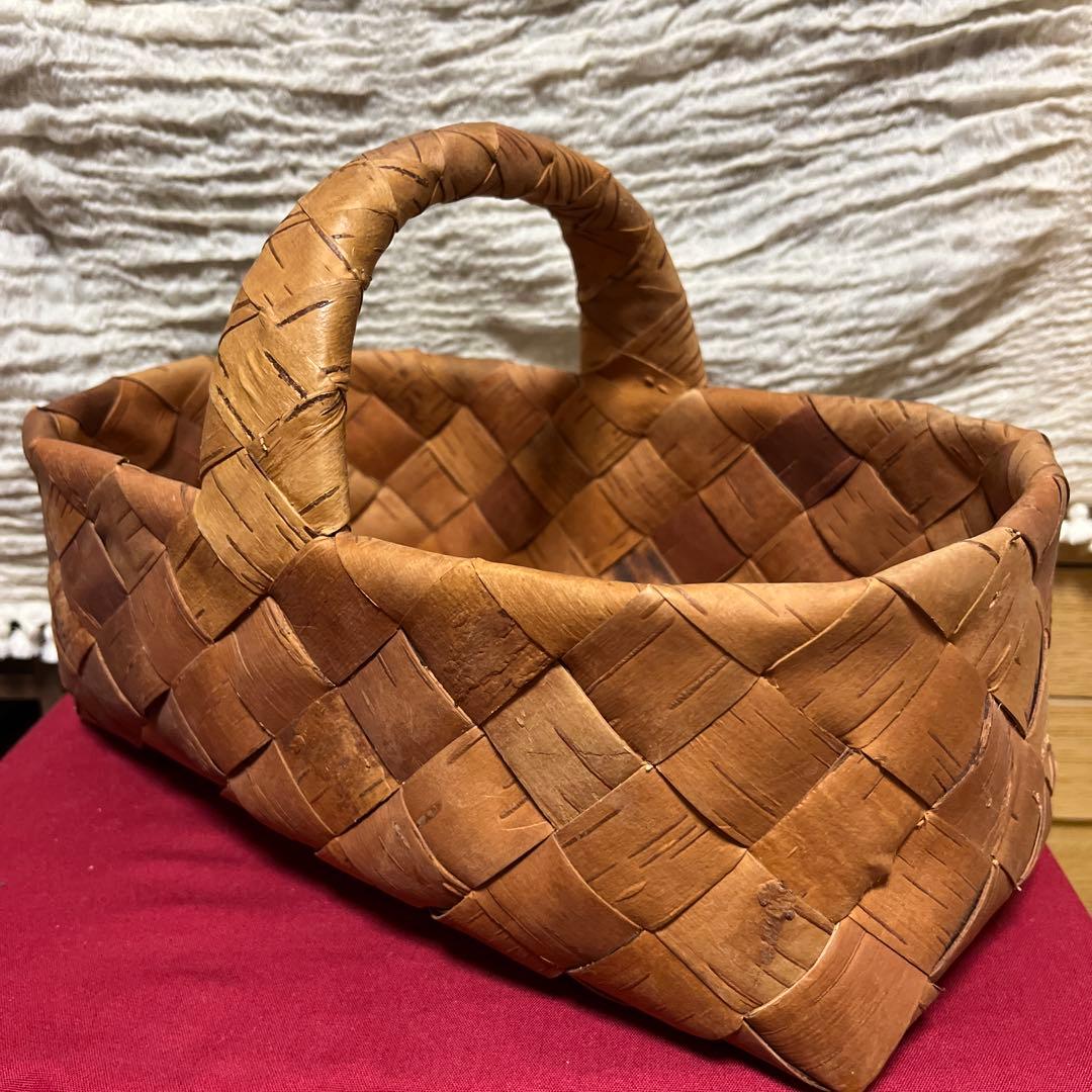 あやこ　Galina ガリーナさんの白樺かご　オーバル　フィンランド