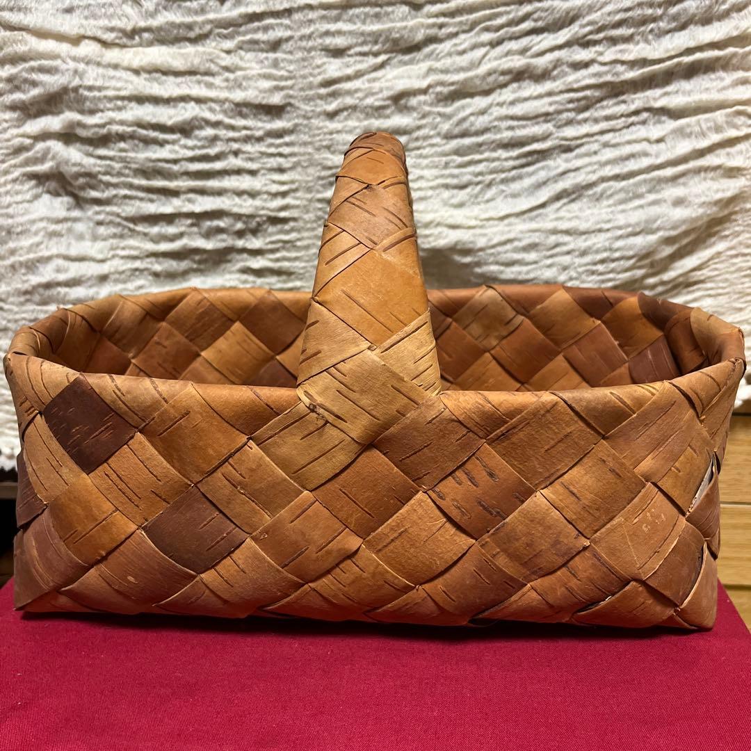 あやこ　Galina ガリーナさんの白樺かご　オーバル　フィンランド