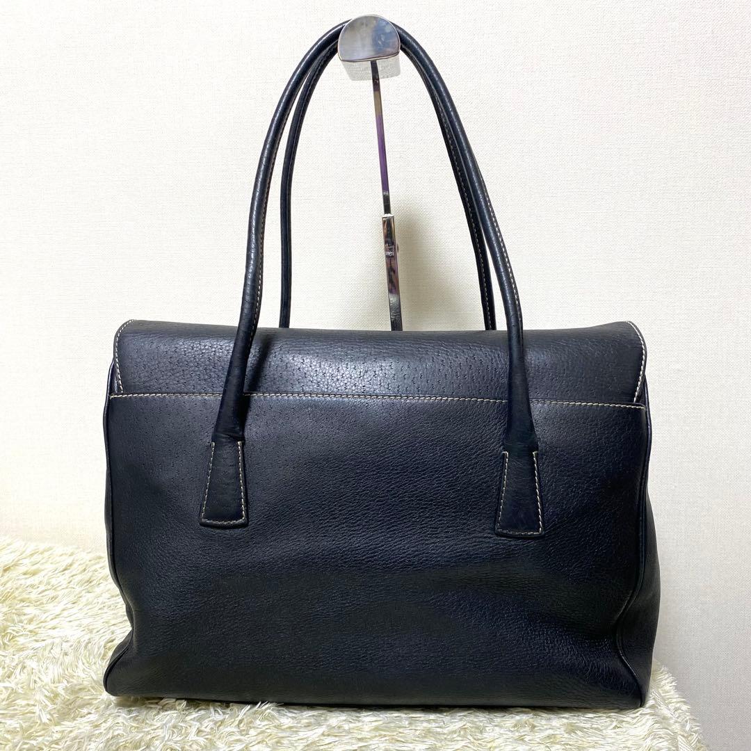 美品✨ Ferragamo フェラガモ ガンチーニ トートバック シボ革 A4可