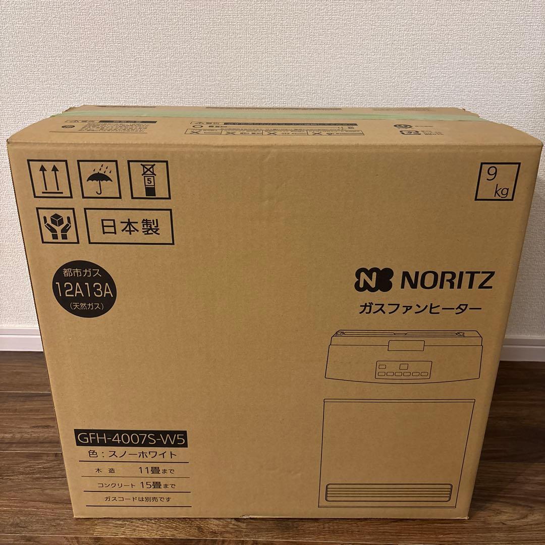 【新品未使用】NORITZ ガスファンヒーター GFH-4007S-W5