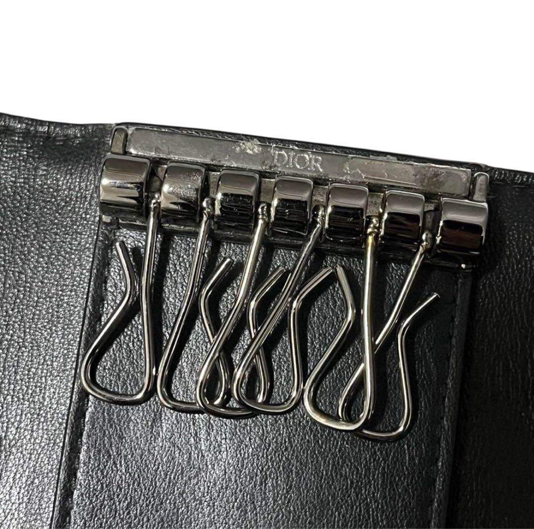 Dior ディオール キーケース 6連 オブリーク ジャガード シルバー金具