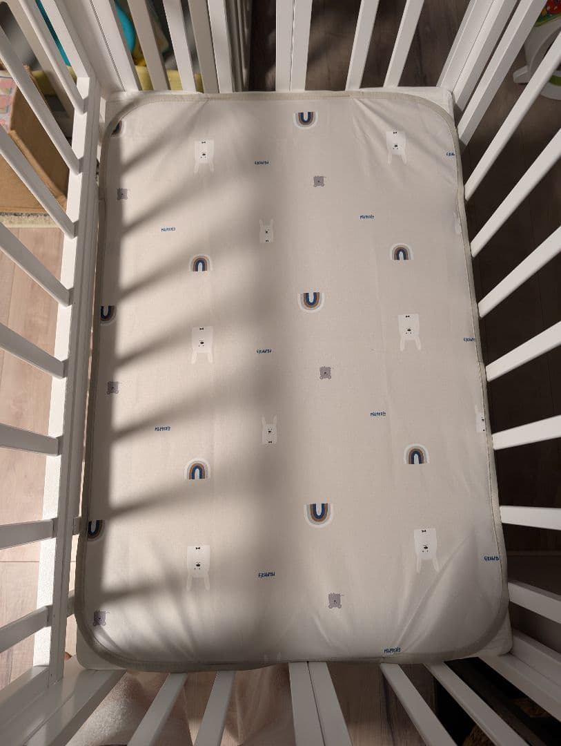 美品♡カトージ ミニベビーベッド 折りたたみ F（ホワイト）