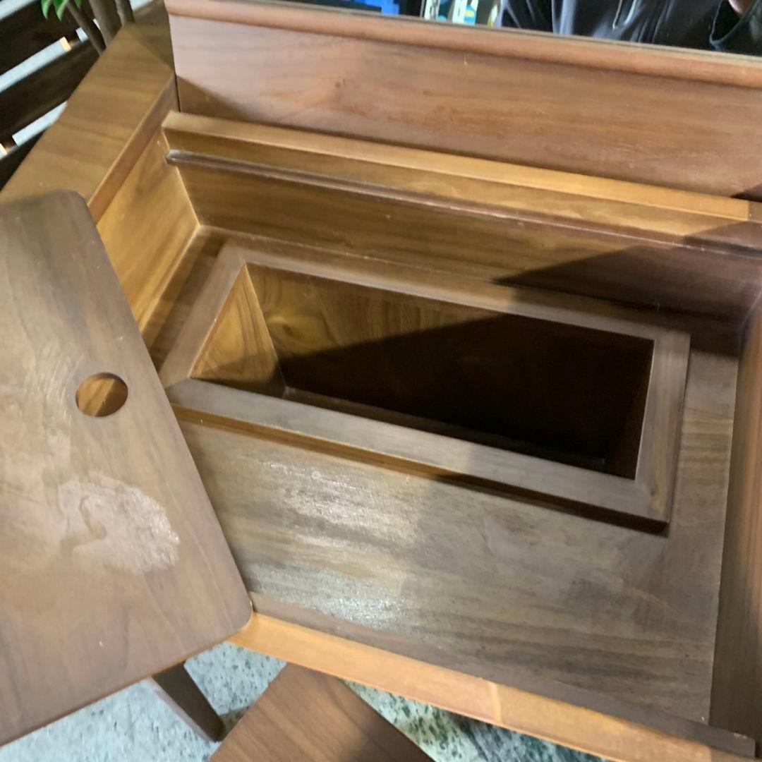 G775\" ACTUS ドレッサー&スツール ウォールナット W500