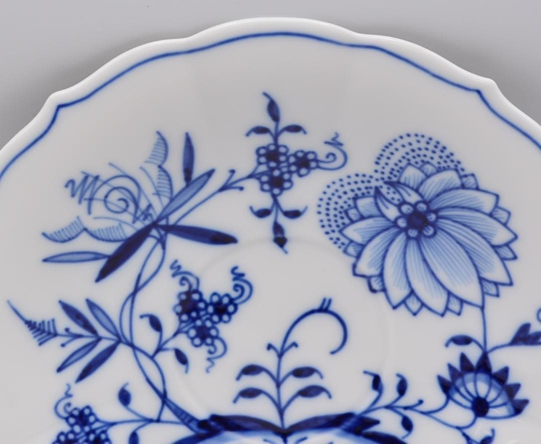 マイセン　MEISSEN　ティーカップ&ソーサーセット　ブルーオニオン　ザクロ