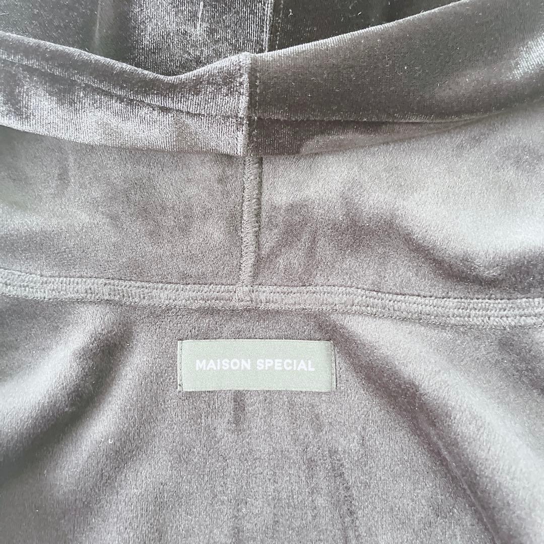未使用✨2025 MAISON SPECIAL ベロアダンボールフーディパーカー