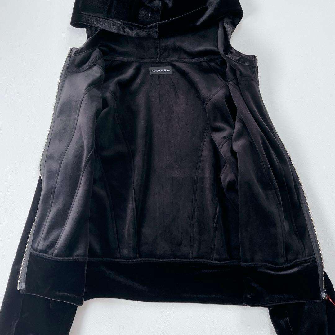 未使用✨2025 MAISON SPECIAL ベロアダンボールフーディパーカー