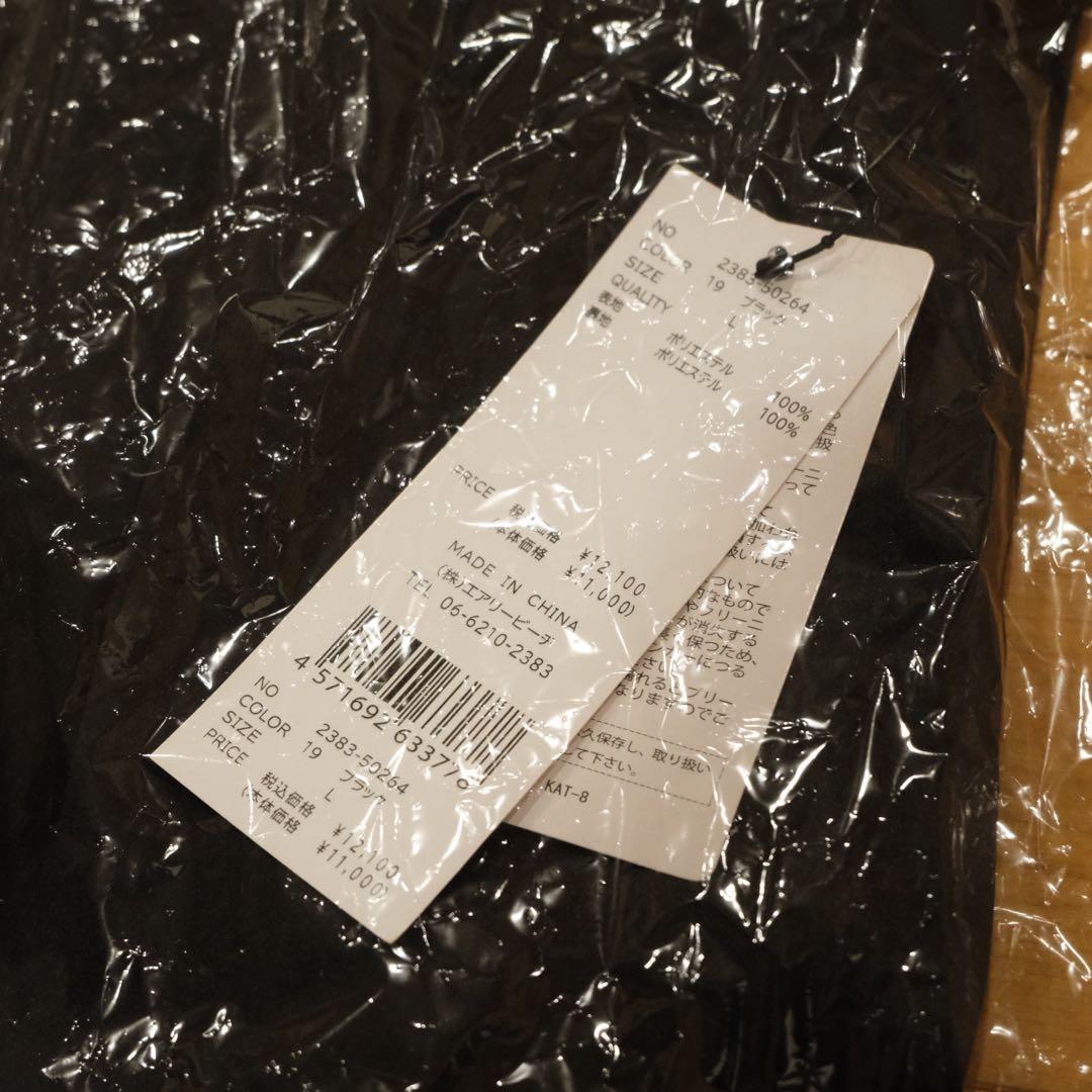 【ANDRESD】satin minimal dress ブラック　L