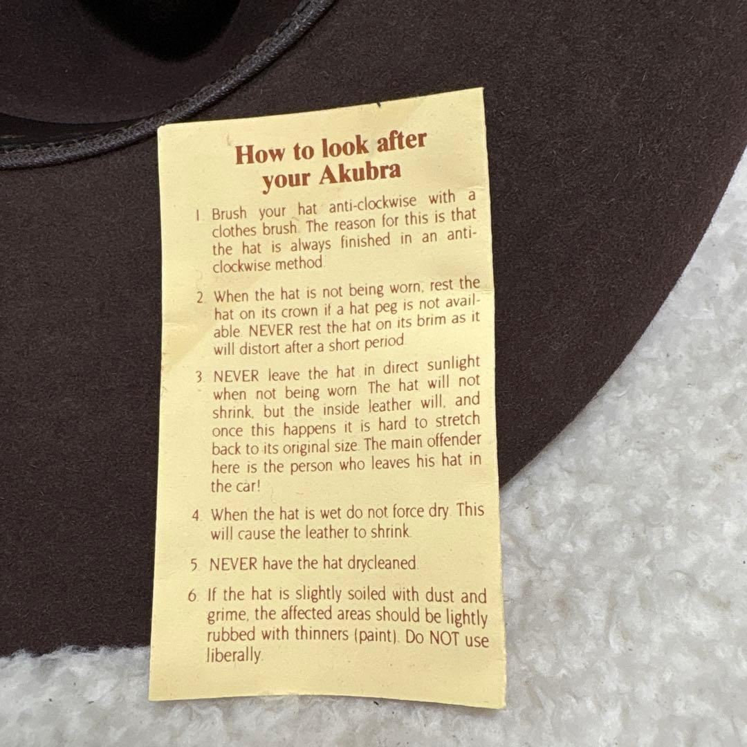 AKUBRA y ハット テンガロンハット　フィッシング