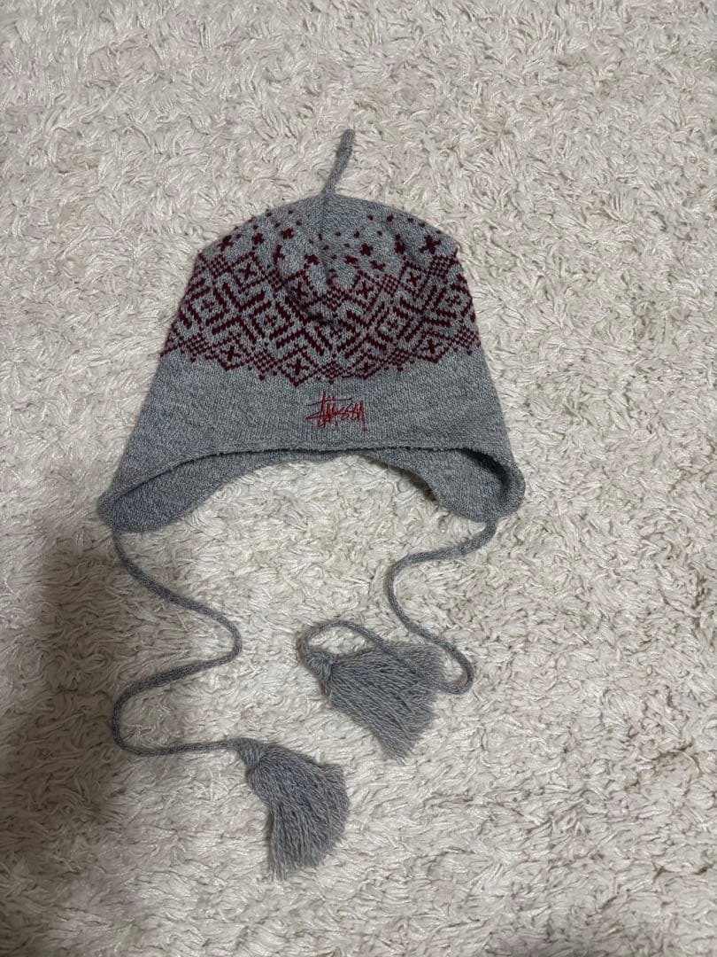 Stussy 耳あて付きニット帽 90’s 90年代 レア USA