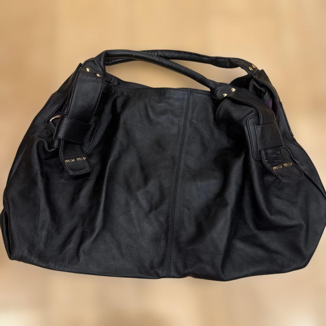 専用品　MIU MIU レザーブラック バッグ