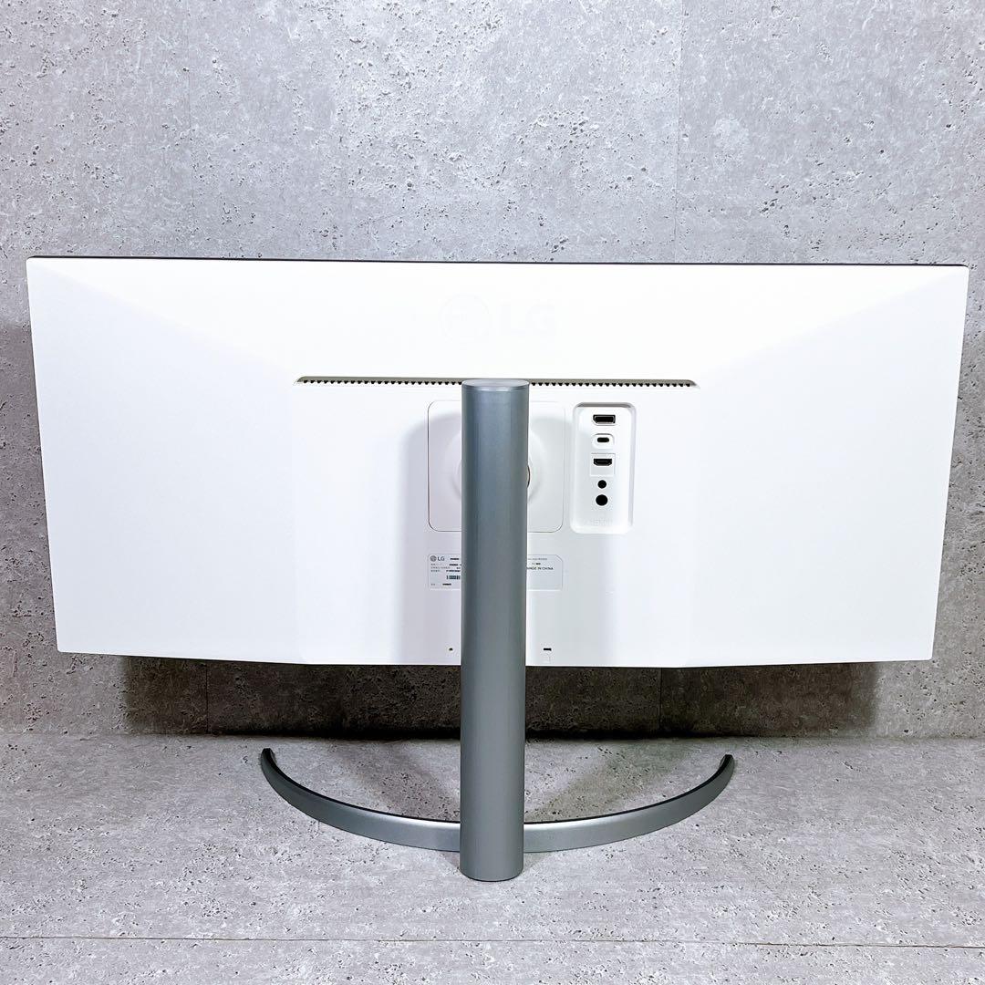 美品 LG 34WQ650 34インチ モニター ウルトラワイド ホワイト