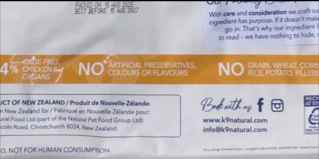 K9ナチュラル ラムキングサーモンフィースト　500g&チキンフィースト500g