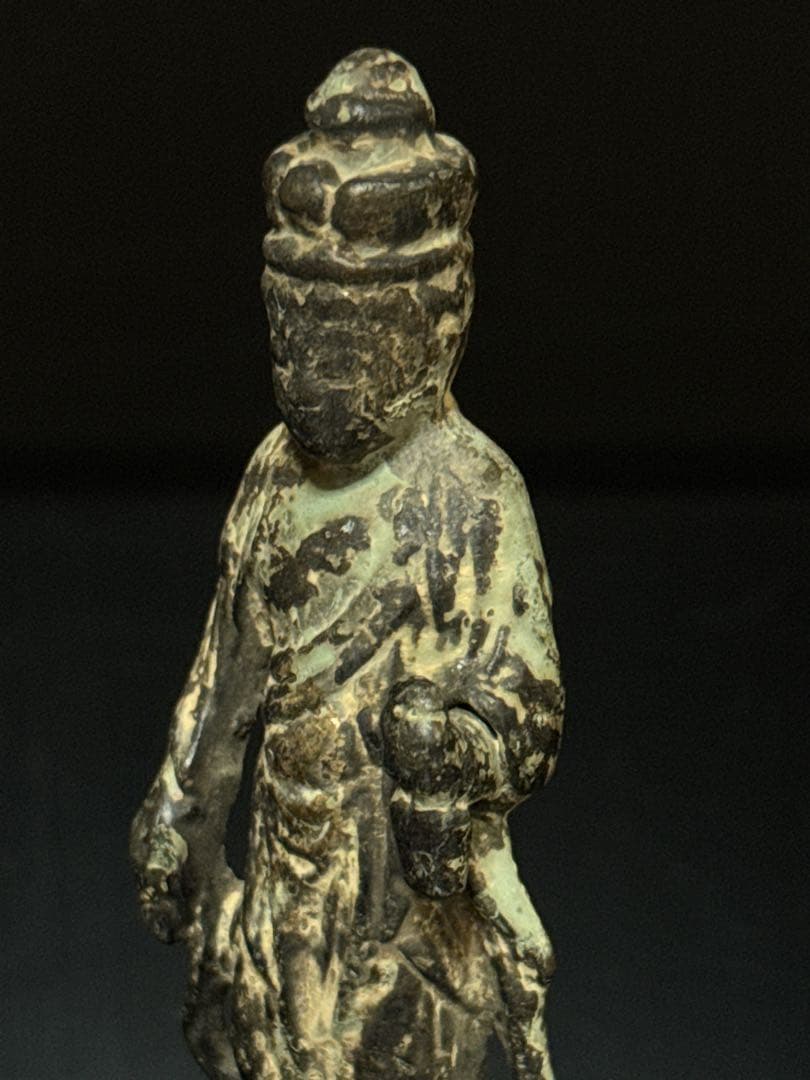 中国古玩 金銅仏 観音菩薩像 立像 仏像 仏教美術