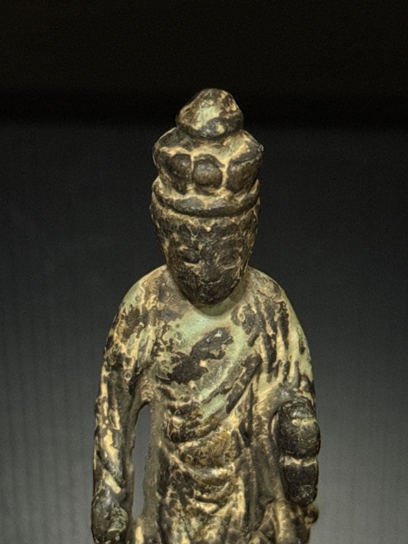 中国古玩 金銅仏 観音菩薩像 立像 仏像 仏教美術