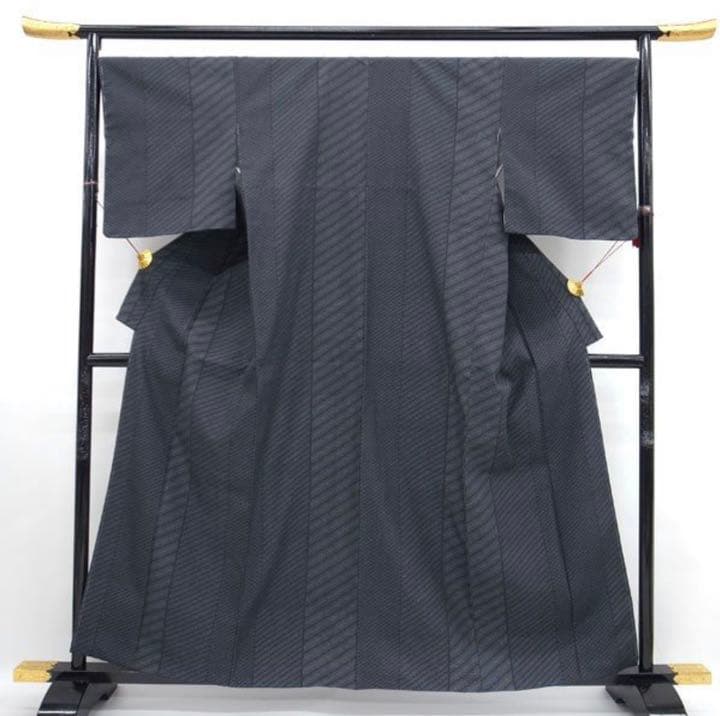 結城紬 奥順 おく玉 美品