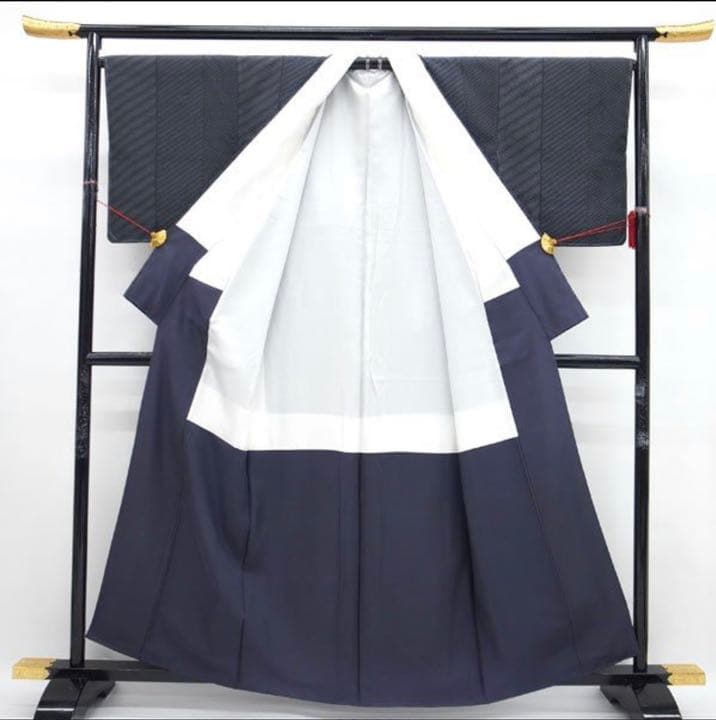 結城紬 奥順 おく玉 美品