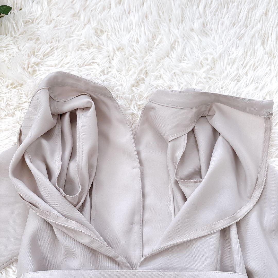 【美品】アルアバイル　キョウネンポリエステルスラッシュネックワンピース　2