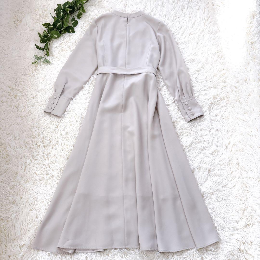 【美品】アルアバイル　キョウネンポリエステルスラッシュネックワンピース　2