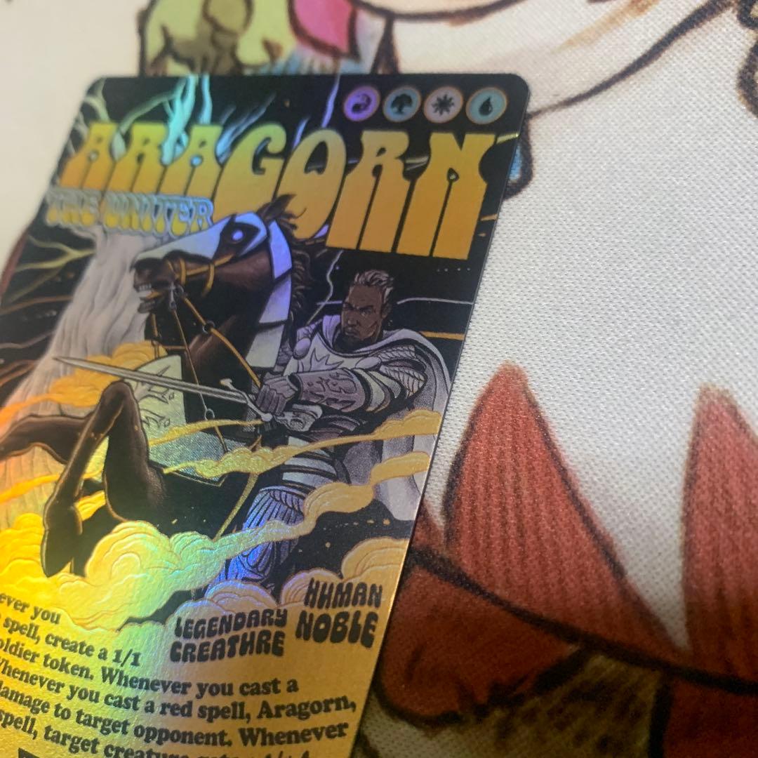 MTG ボーダーレス foil 統一王、アラゴルン/Aragorn, the U