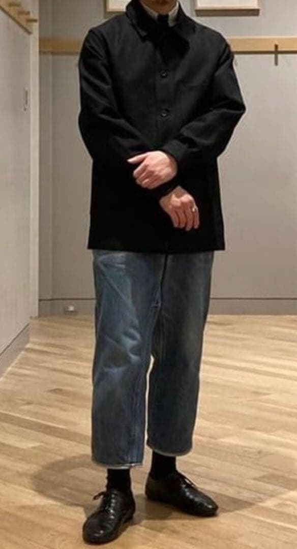 LE LABOUREURコットンリネンカバーオール　新品、未使用　ブラック3