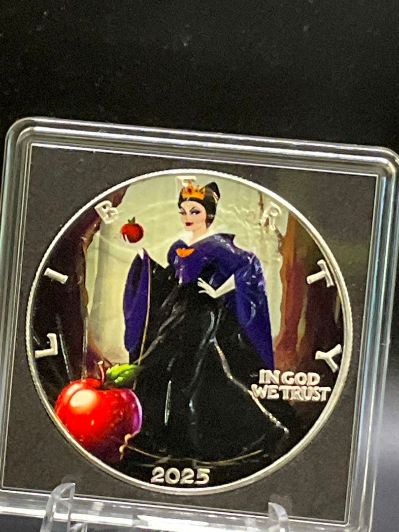 白雪姫 悪役 女王 2025年  ディズニー ヴィランズ　1オンス銀貨