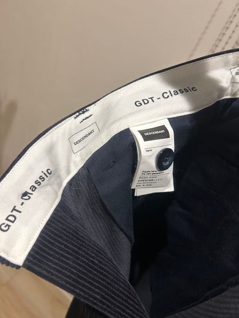 パンツ DESCENDANT DC-6 GDT CORDUROY TROUSERS 2