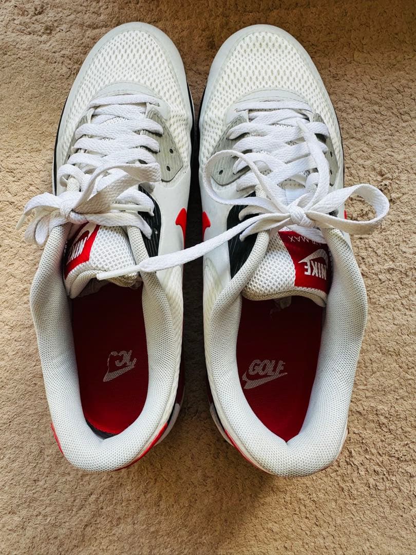 NIKE AIR MAX 90 G 赤 28 ナイキ エアマックス ゴルフ