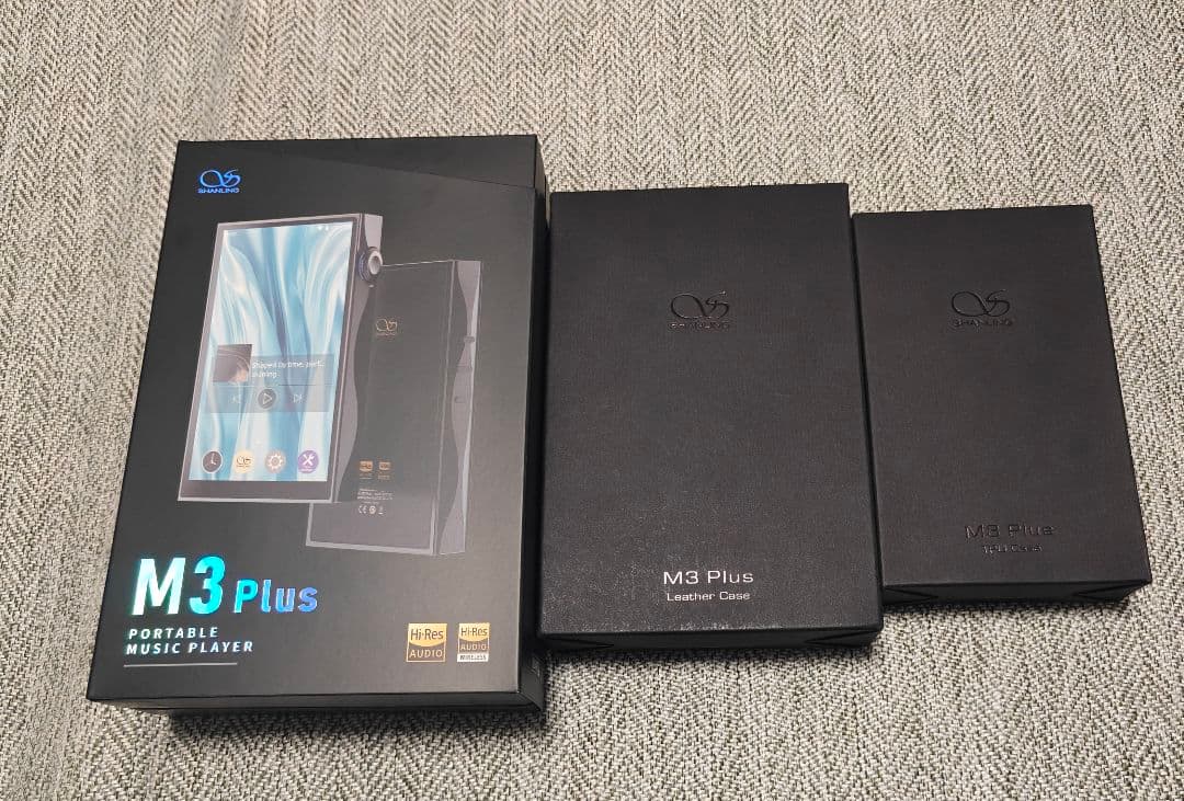 極美品 Shanling M3 Plusモカ TPUケース+レザーケース付き