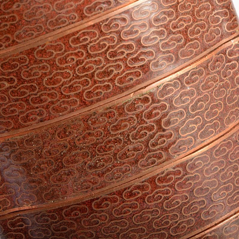 eyeknow74　時代提げ物　古七宝琺瑯彩　葵文印籠　N　6154