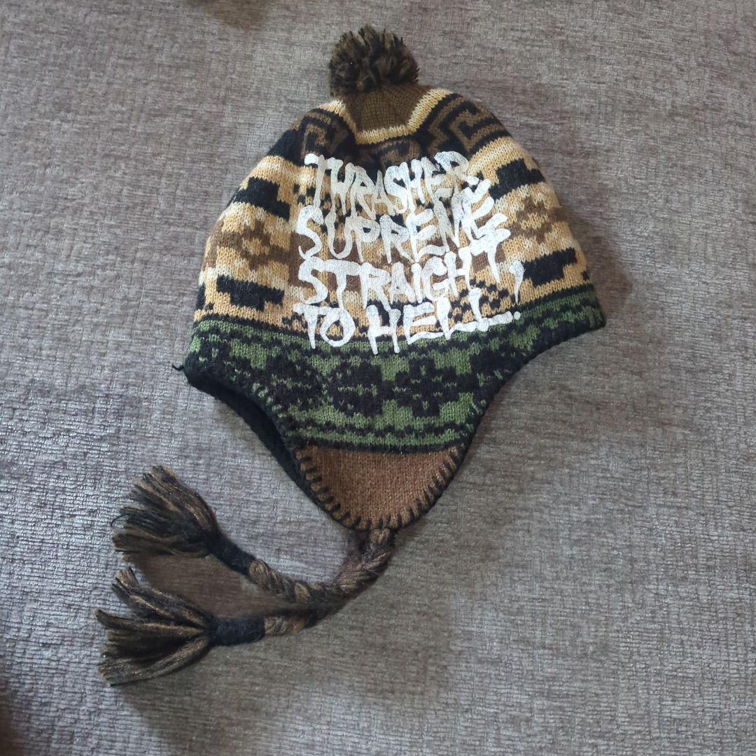 Supreme x Thrasher Earflap Beanie ビーニー