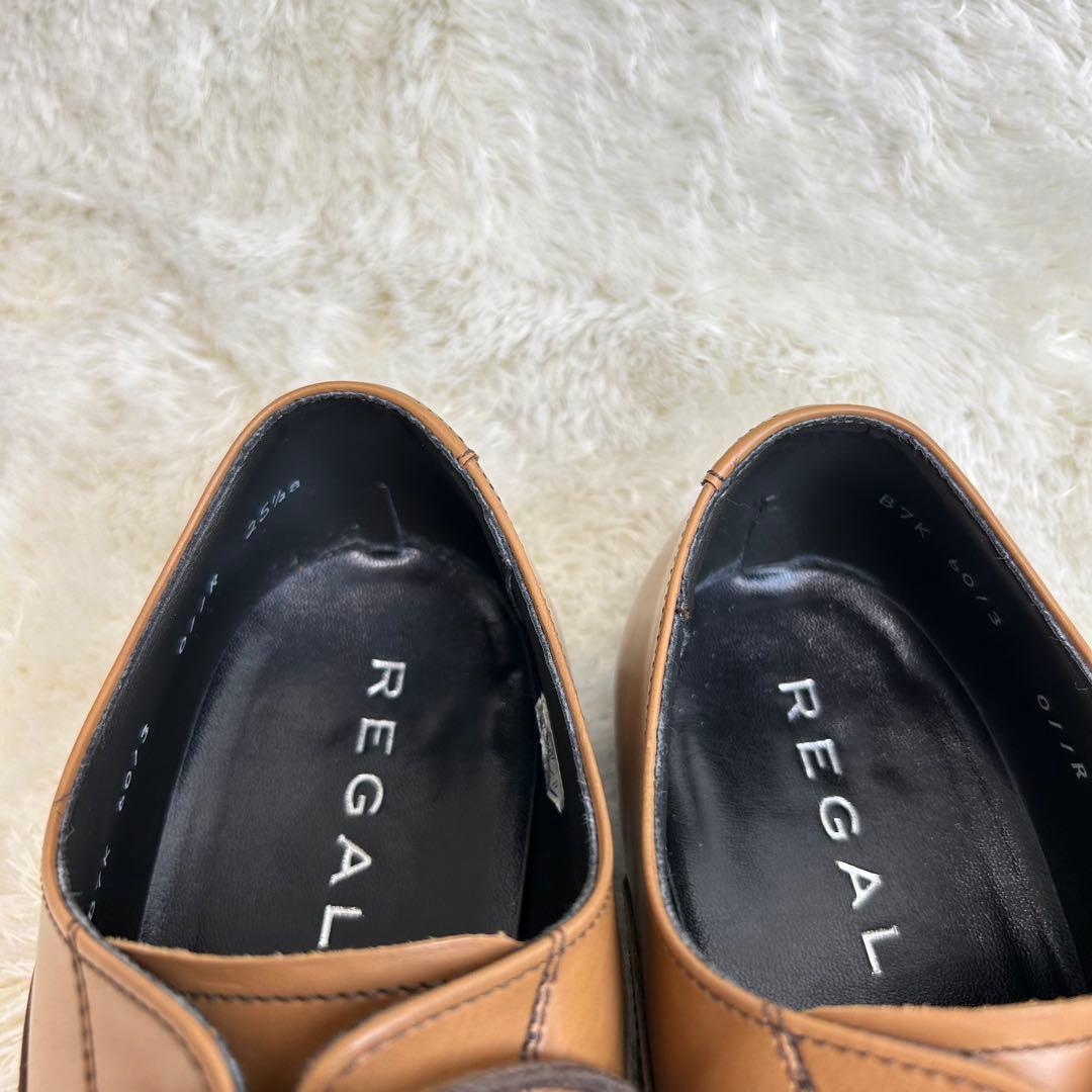 REGAL 011R ストレートチップ ブラウン 茶 25.5 レザー リーガル