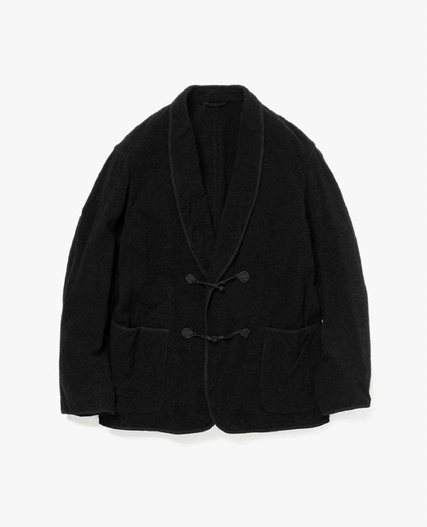 comoli 22ss シルクパイルスモーキングジャケット