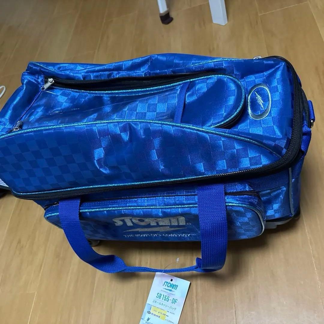 【新品/未使用】STORM ボウリング用バッグ 青 2個収納