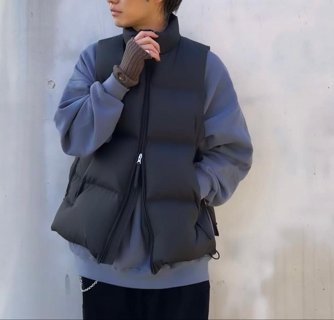 FEAT ダウンベスト ブラック サイズ2 BIRD 黒 定価¥36,300