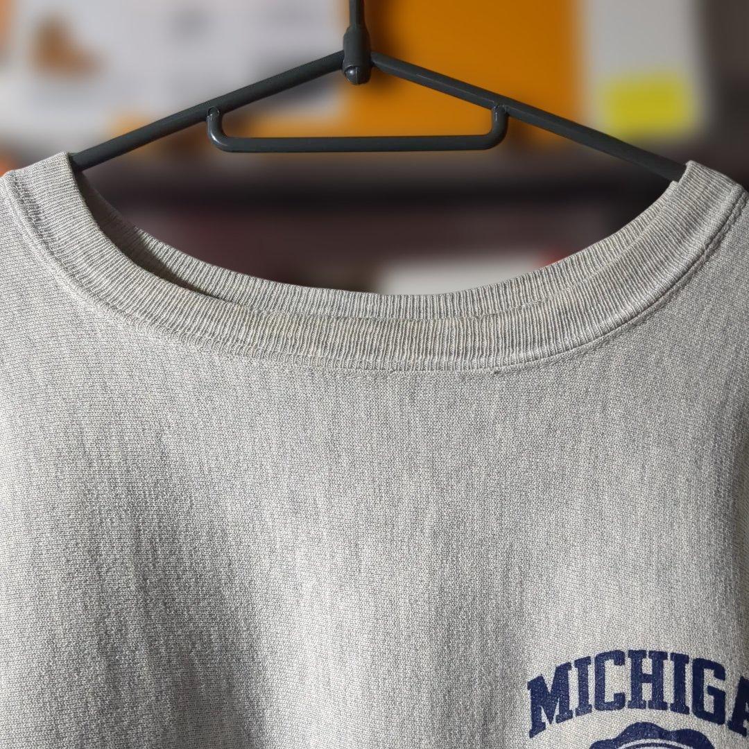 チャンピオン リバースウィーブ ミシガン 両面 スウェット 90s USA製