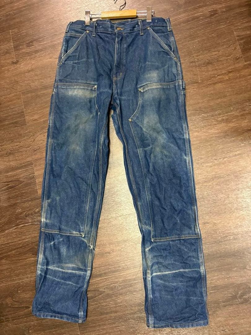 カーハート　ダブルニー　デニム　パンツ　34×34