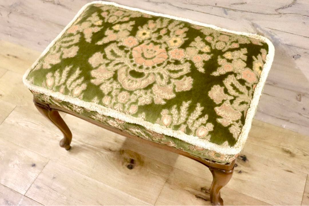 GMHK704○maruni / マルニ 孔雀 ヴィンテージ フットスツール