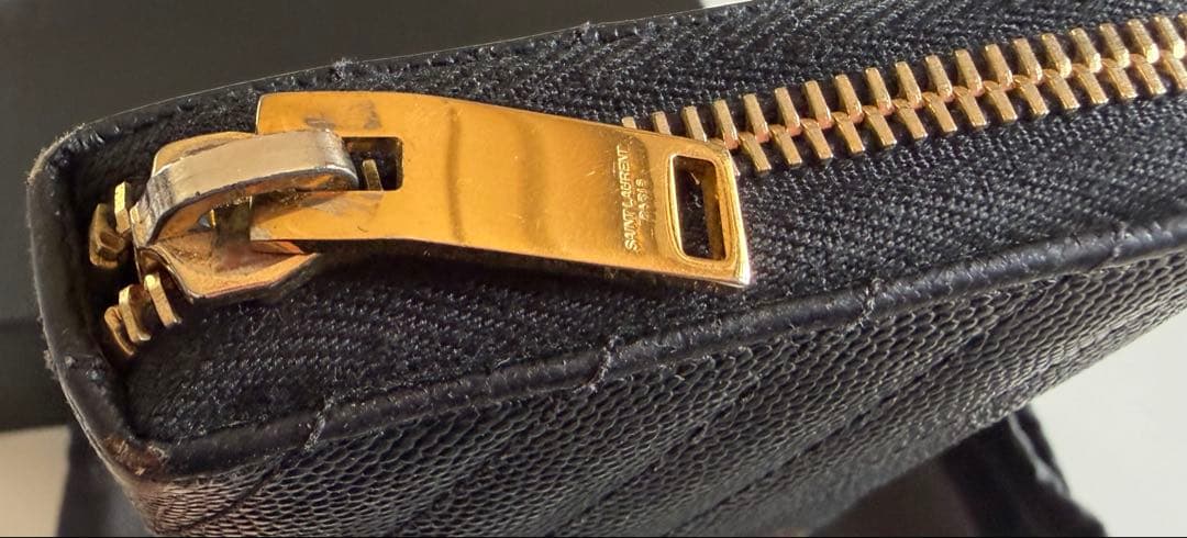 ヴ*★様 SAINT LAURENT ブラック長財布