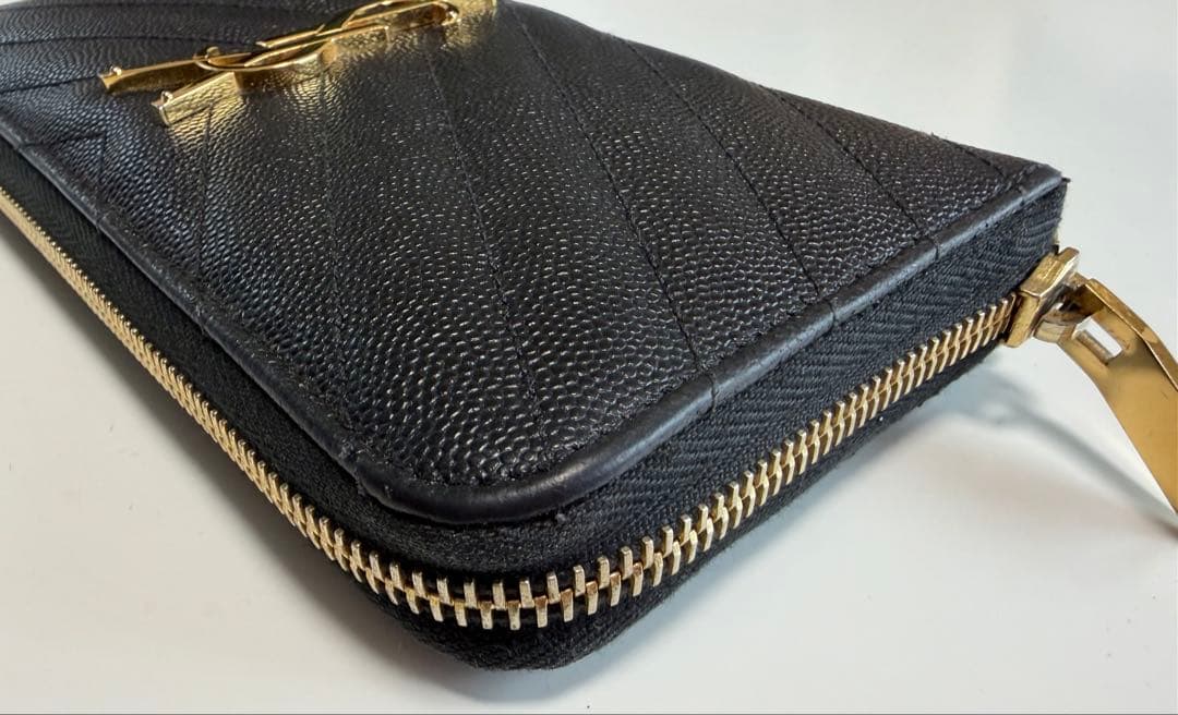 ヴ*★様 SAINT LAURENT ブラック長財布