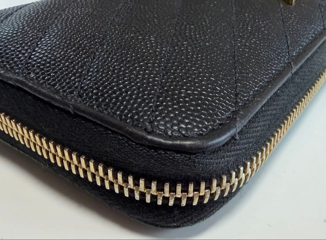 ヴ*★様 SAINT LAURENT ブラック長財布